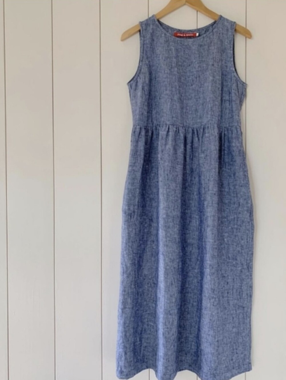 Pyne & Smith Model #26 Dress In Denim Chambray Size XS